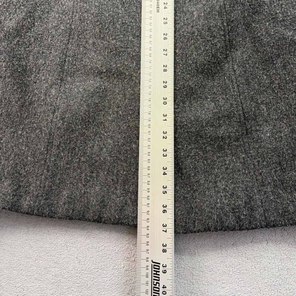 Marvin Richards Wool Hooded Coat Women' Medium Gray Long Sleeve Button Front USA - Picture 2 of 11